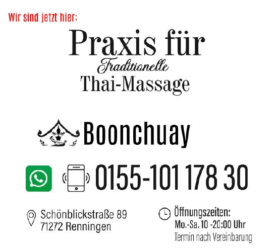 Aktuelle Chaba Thai-Massage